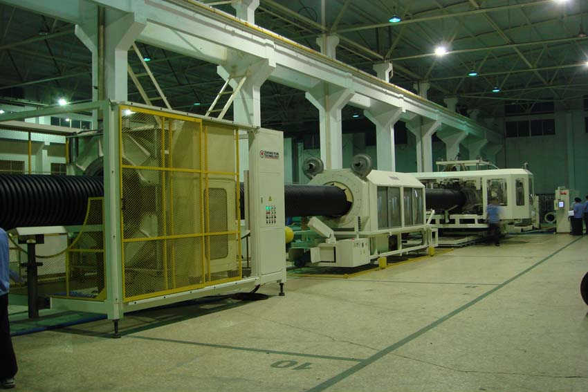 PE PVC Double Wall Wall Cornrugated Machine
