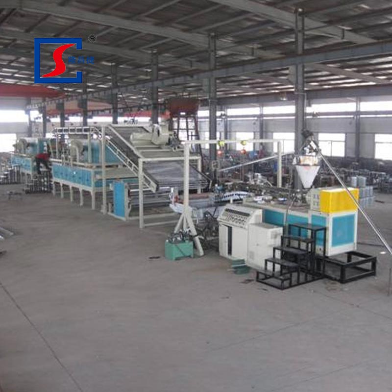 PVC Double Colors ຜ້າພົມ Extrusion Line